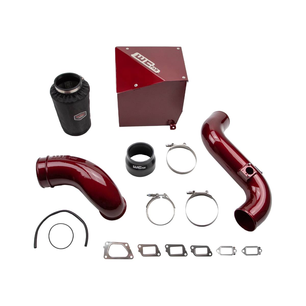Stage 2 Intake Kit — 2011-2016 Duramax LML 6.6L – WCFab Red