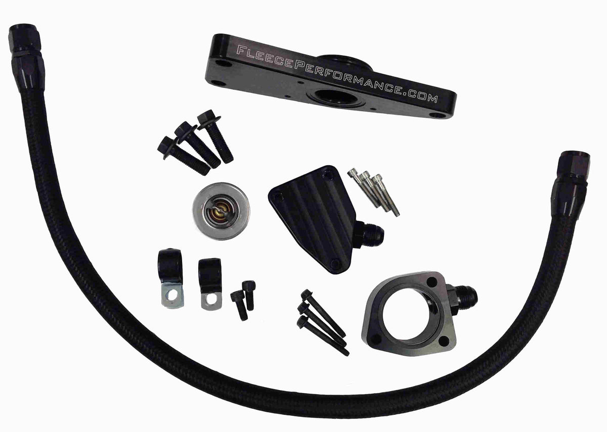 Fleece Performance Coolant Bypass Kit Manual Transmission — 2003-2007 Cummins
