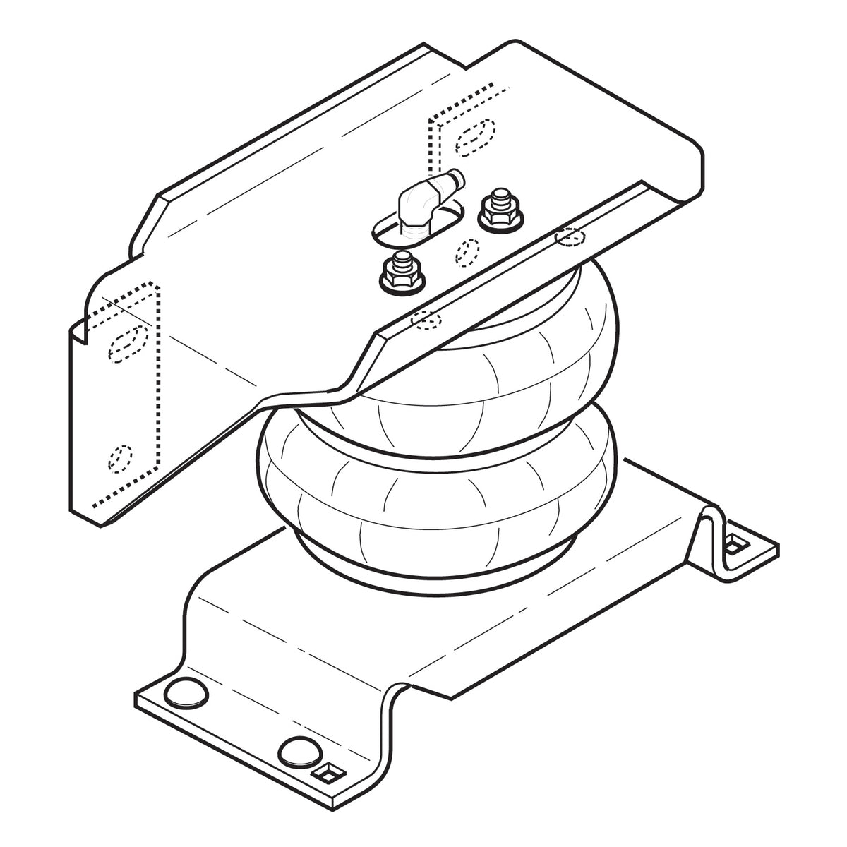 Firestone 2176 Ride-Rite Air Bag Helper Springs - Ford F-350/450 Cab & Chassis (1999-2024) & GM C3500HD Cab & Chassis (2011-2012)