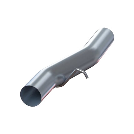 MBRP Duramax Regular Cab Adapter Pipe - Aluminized - 2001-2005 GM Duramax Regular Cab 2500/3500 (GMAL413)