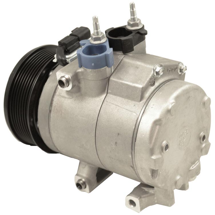 Global Parts Distributors Gpd New a/C Compressor with Clutch — 2011-2016 Ford Power Stroke 6.7L