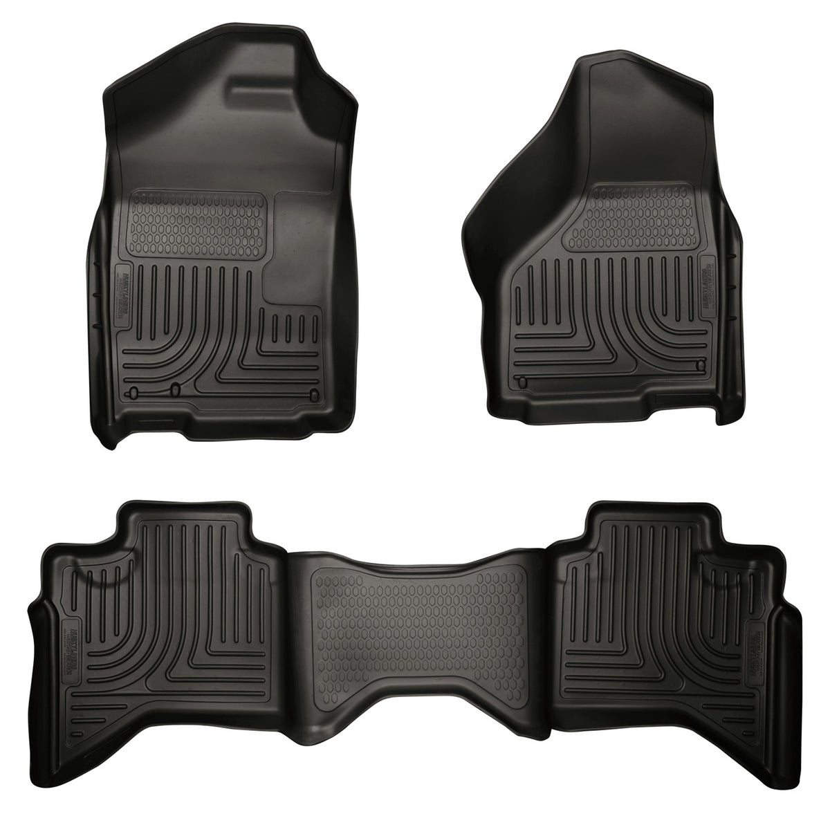 Husky Liners WeatherBeater Floor Liners 98031 - Front & 2nd Row, Dodge Ram 2500/3500 Crew Cab (2003-2008)