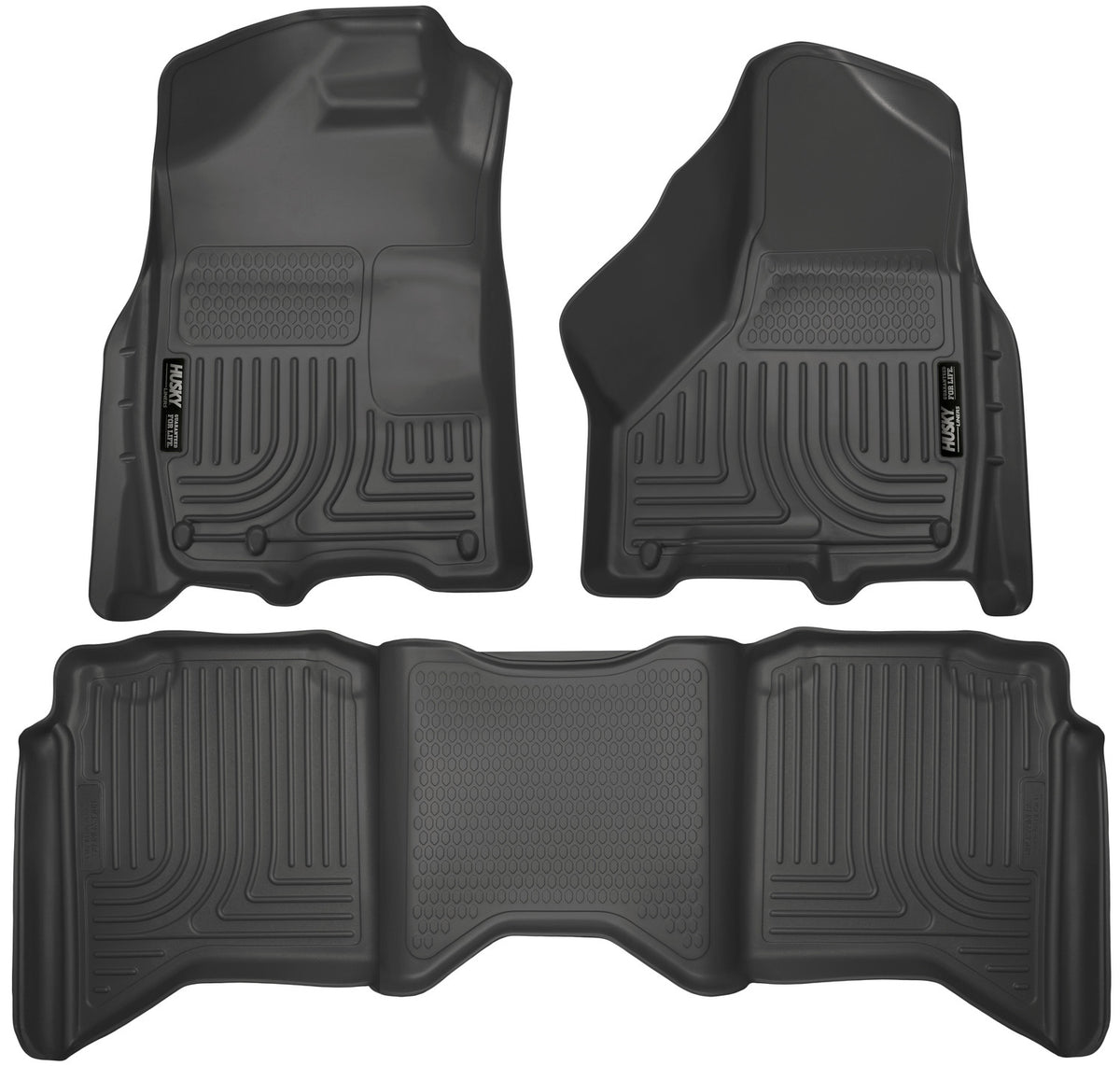 Husky Liners WeatherBeater Floor Liners 99001 - Front & 2nd Row, Ram 2500/3500 Crew Cab (2011-2018)