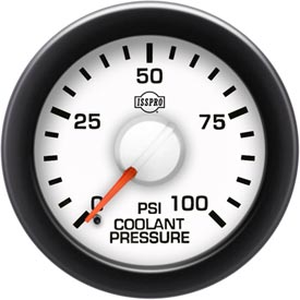 ISSPRO EV2 Coolant Pressure Gauge 0-100 PSI — Universal Fit