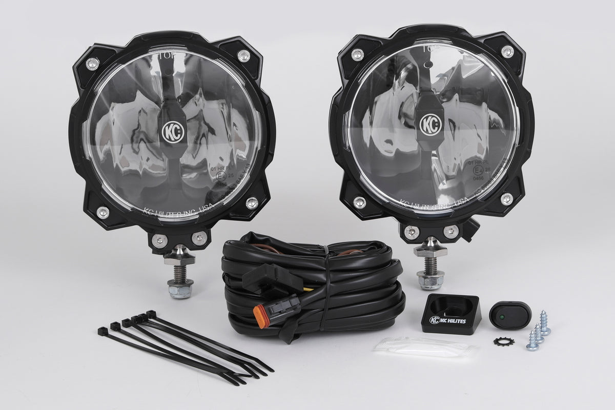 KC HiLiTES Gravity Pro6 LED Light System - 6in, Driving Beam, Pair (91303)
