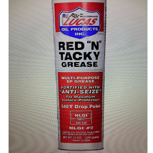 Lucas Oil 10574 Red "N" Tacky Grease 16 Oz. | Ford, Ram, Chevrolet, GMC F-250, F-350, 2500, 3500, 2500HD, 3500HD Power Stroke, Cummins, Duramax