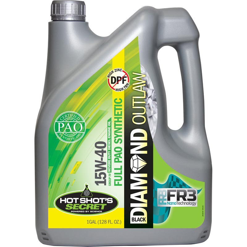 Hot Shot's Secret Black Diamond Outlaw 15W-40 Full Synthetic CK-4 Engine Oil