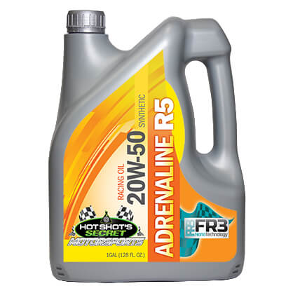 HOT SHOT'S SECRET R501G ADRENALINE 20W-50 FULL SYNTHETIC RACING OIL