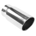MagnaFlow Exhaust Tip - 4" Inlet x 5" Outlet x 13" Long, Polished Stainless, Weld-On - Universal