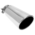 MagnaFlow Exhaust Tip - 4" Inlet x 5" Outlet x 13" Long, Polished Stainless, Clamp-On - Universal