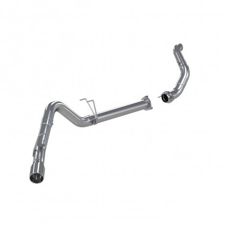 MBRP Aluminized Steel 4 Filter Back Single Side Exit Down Pipe — 2011-2014 Ford F-250/F-350/F-450 6.7L