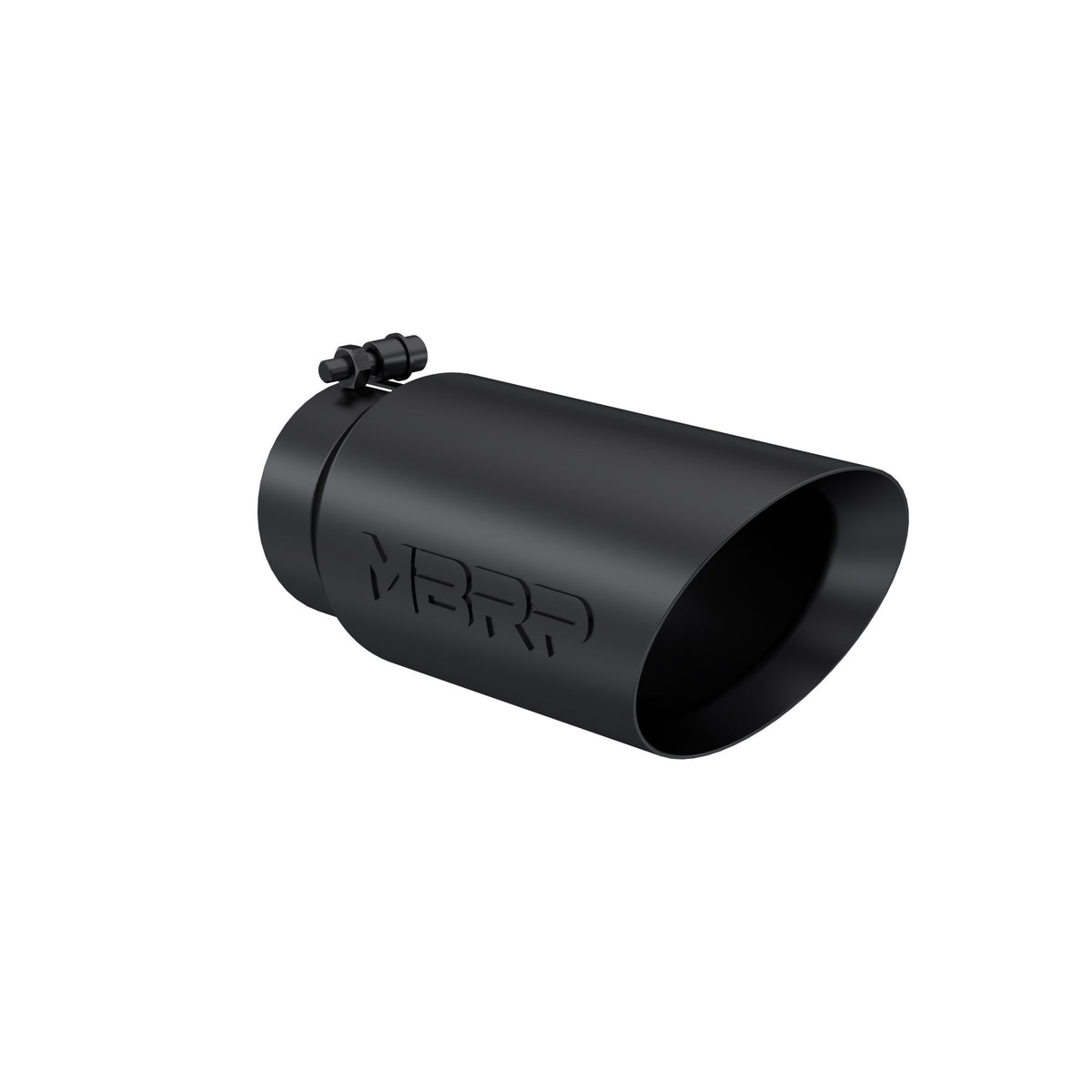 MBRP Exhaust Tip T5053BLK - Black-Coated, 5in OD Dual-Wall Angled, 4in Inlet, 12in