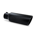 MBRP Exhaust Tip T5130BLK - Black, 4in Inlet, 6in Outlet, 18in Length