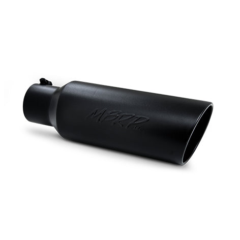 MBRP Exhaust Tip T5130BLK - Black, 4in Inlet, 6in Outlet, 18in Length