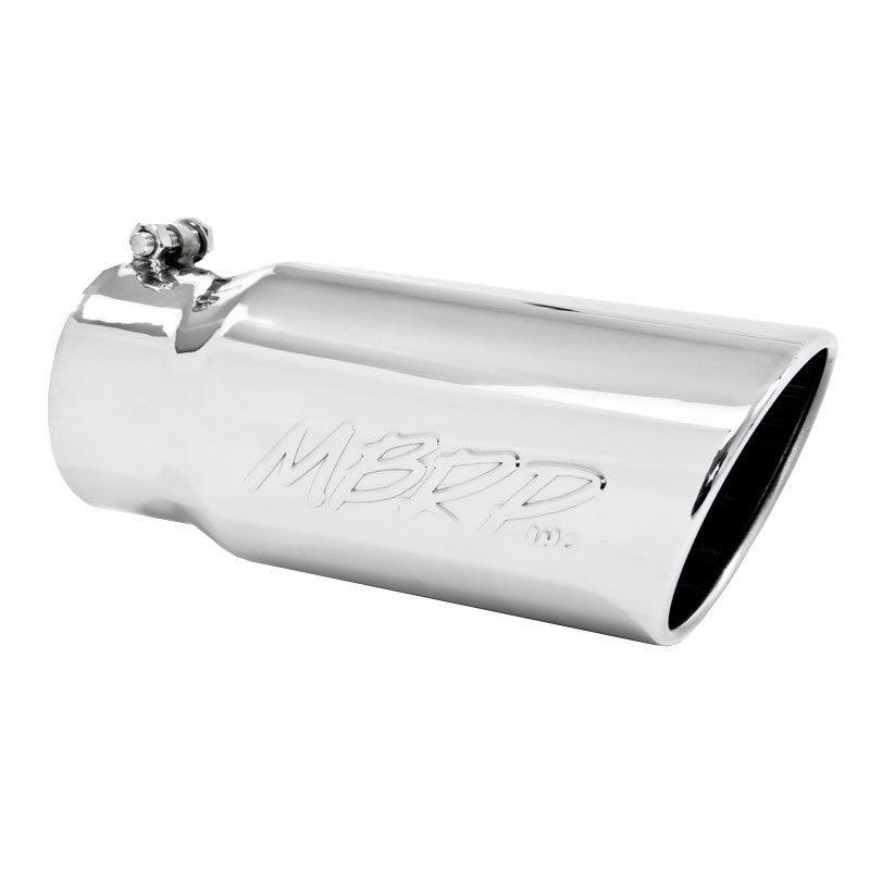 MBRP 4"-5" Angled Rolled Edge Single Wall Exhaust Tip — Universal Fit