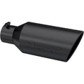 MBRP Black Rolled Angle Cut Exhaust Tip (4" Inlet, 7" Outlet) — Universal Fit