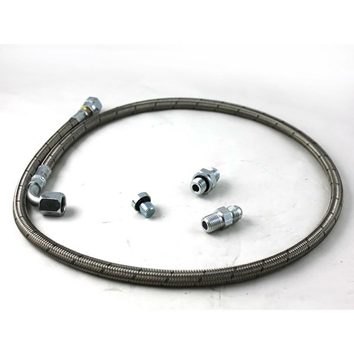 Merchant Automotive S400 Oil Feed Kit — 2001-2010 GM Sierra/2500HD/Silverado Duramax 6.6L LB7 LLY LBZ LMM LML