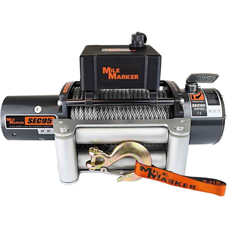 Mile Marker SEC95 Winch with Steel Cable