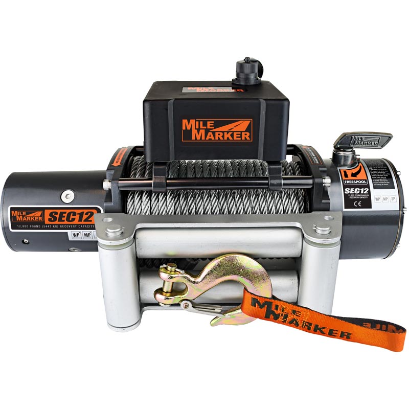 Mile Marker SEC12 Winch with Steel Cable