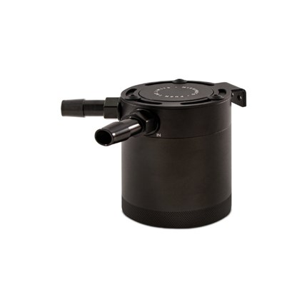 Mishimoto Compact Baffled Oil Catch Can, 2-Port, Black (MMBCC-CBTWO-BK)