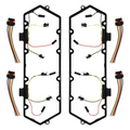 Mishimoto Glow Plug Harness and Gasket Kit - 1994-1997 Ford 7.3L Power Stroke (MMGH-F2D-94)