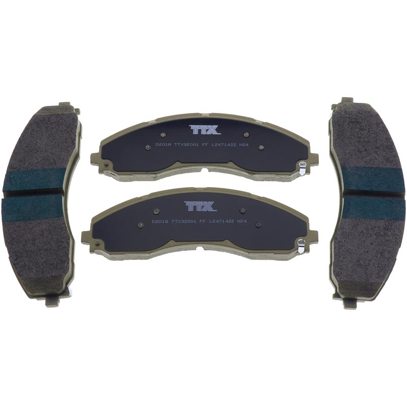 MevoTech TTX TXBPM2018 Premium Met Brake Pads (Front/Rear) - Ford F-450/F-550 Super Duty (2017-2026) & F-600 (2020-2024)