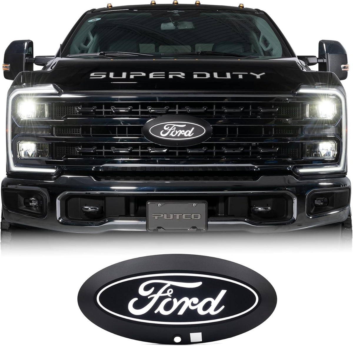 Putco Luminix Illuminated Grille Emblem (with Camera) — Ford