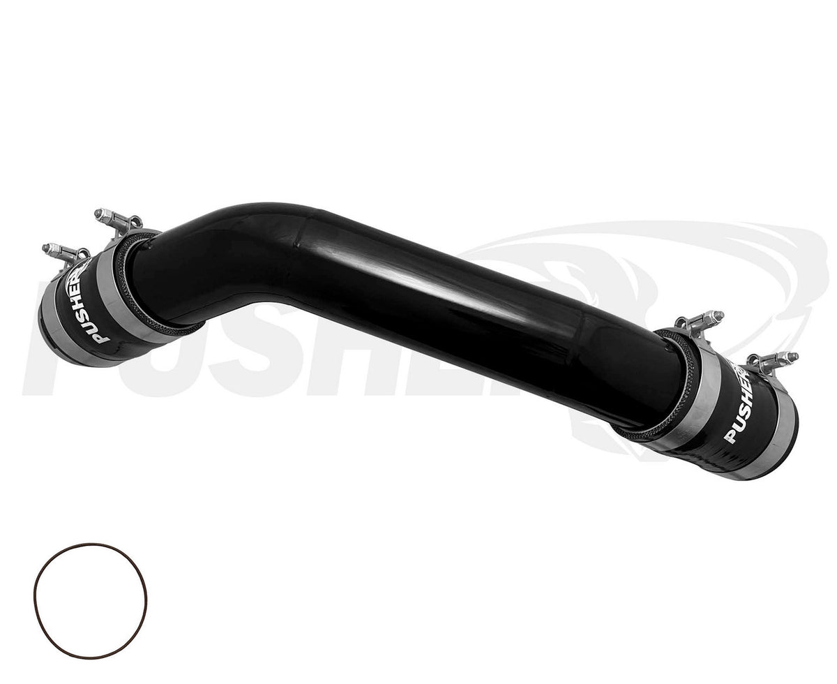 Pusher HD 3in 2-Piece Hot Side Charge Tube for 2015+ Ford F250/350 6.7L Powerstroke for PPE Intercoolers