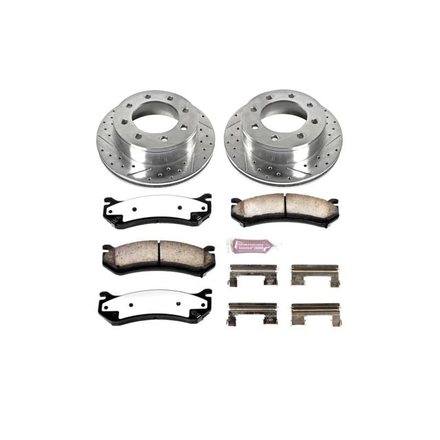 Power Stop Z36 Truck & Tow Rear Brake Kit K2041-36 - GM 2500/3500 HD 8-Lug (1999-2010)