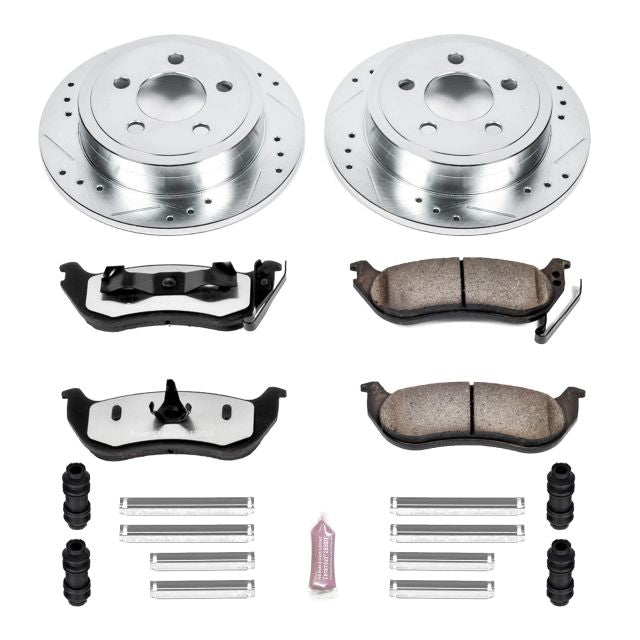 Power Stop Z36 Truck & Tow Brake Kit K2197-36 - Rear, Jeep Liberty (2003-2007)