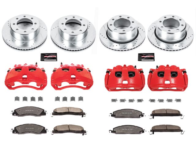 Power Stop Z36 Truck & Tow Brake Kit with Calipers, Front & Rear - Ram 2500 (2009-2018) / Ram 3500 SRW (2009-2012)