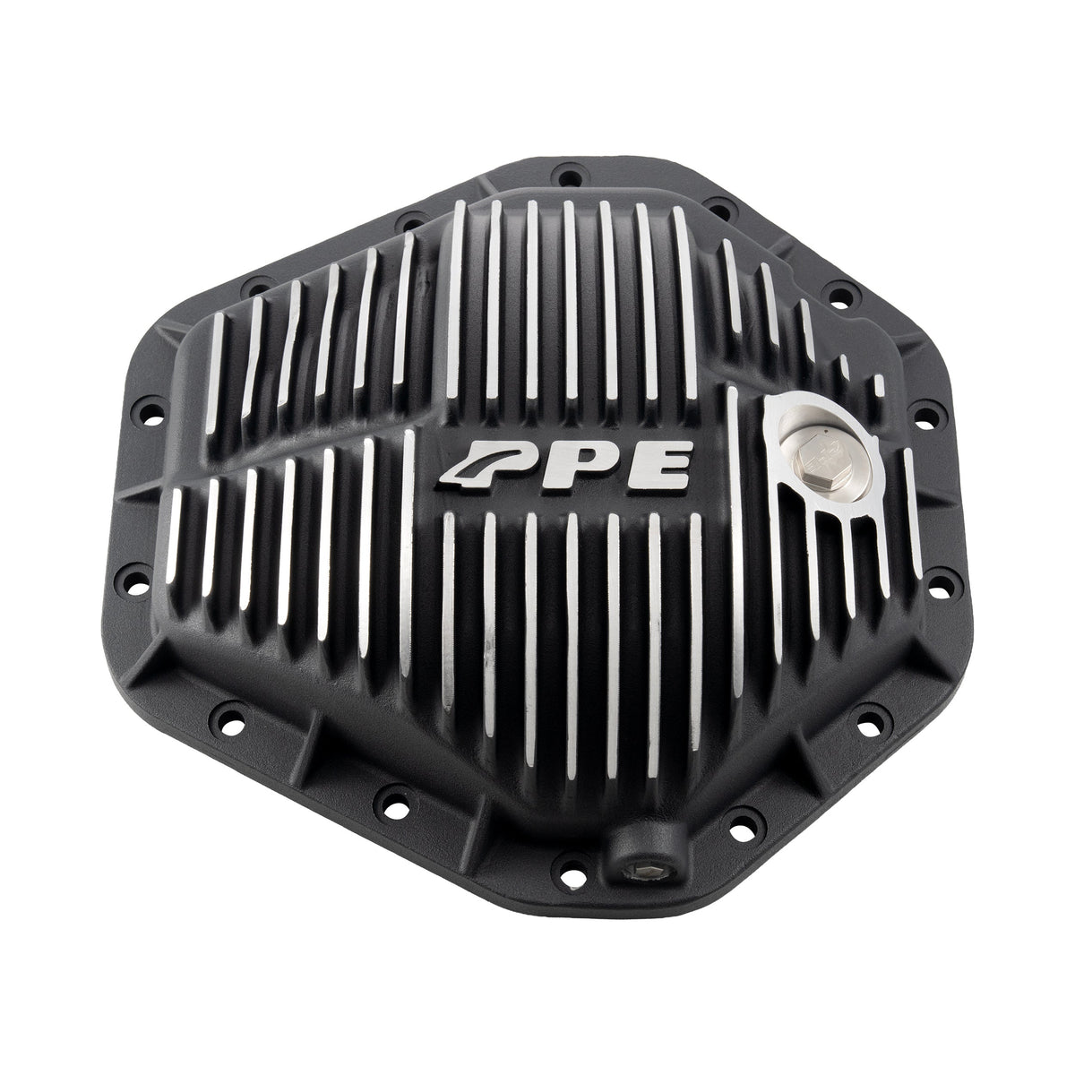 PPE 138052010 Heavy-Duty Cast Aluminum Rear Differential Cover (Brushed) - GM 10.5" Axle (1988-2016)