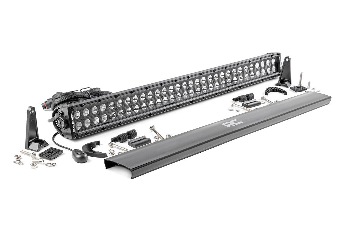 Rough Country 30in Black Series LED Light Bar 70930BL - Dual Row