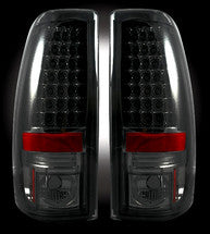 Recon LED Tail Lights 264173BK, Smoked Lens - Chevrolet Silverado / GMC Sierra 2500HD/3500HD (2001-2007 Classic)