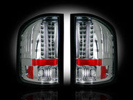 Recon LED Tail Lights 264189CL, Clear Lens - GMC Sierra 2500HD/3500HD Single-Wheel (2007-2013)