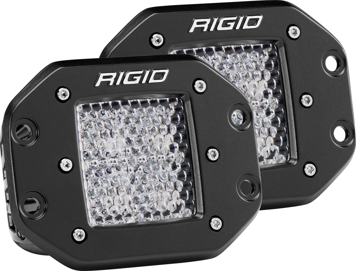 Rigid Industries D-Series Pro LED Light 212513 - Diffused, Flush Mount