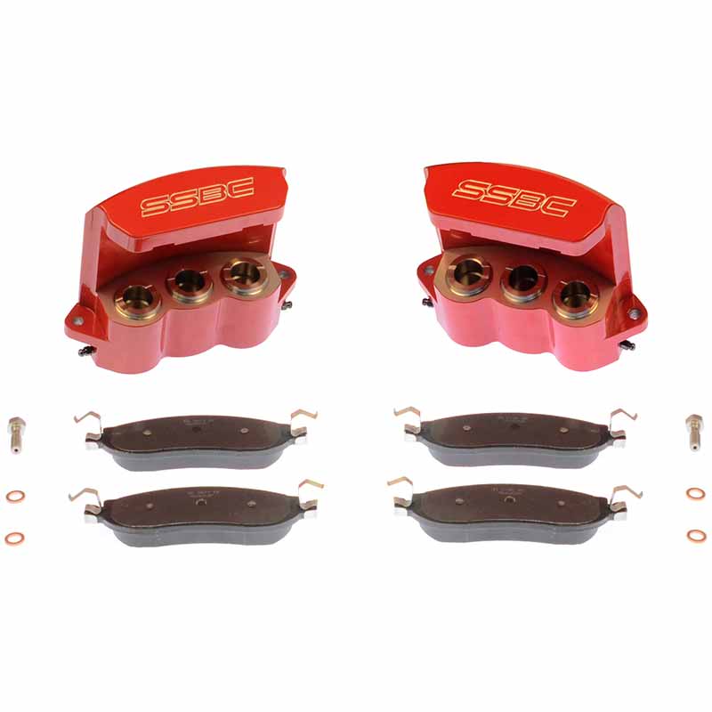 SSBC-USA Quick Change Tri-Power 3-Piston Brake Calipers (Rear) — 2005-2007 Ford F-350