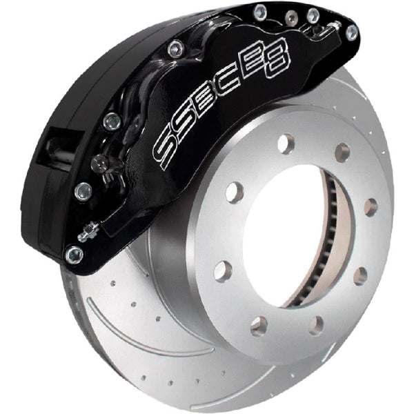 SSBC-USA B8 Barbarian Black Brake Caliper/Rotor Kit (Rear) — 2023-2025 Ford F-250/F-350 Super Duty (SRW, 4WD)