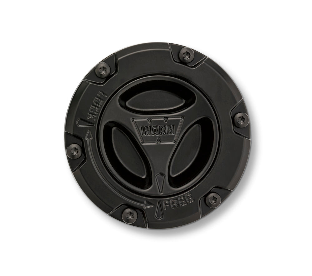 Warn Premium Manual Locking Hubs - Black, 35 Spline - Ford F-250/F-350/F-450/F-550 Super Duty 4x4 (2005-2019)