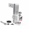 Weigh Safe 3" 180 Hitch Chrome Combo Ball & Lock Pin - 10" Drop