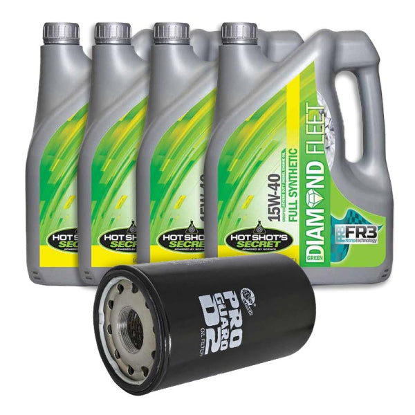 Ford 7.3L Power Stroke 15W-40 Oil Change Bundle (Aftermarket Oil Filter)