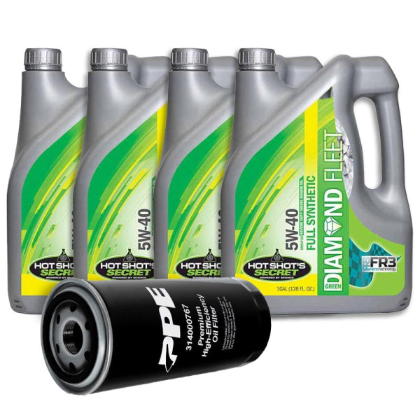 Ford 6.7L Power Stroke 5W-40 Oil Change Bundle (Aftermarket Oil Filter)