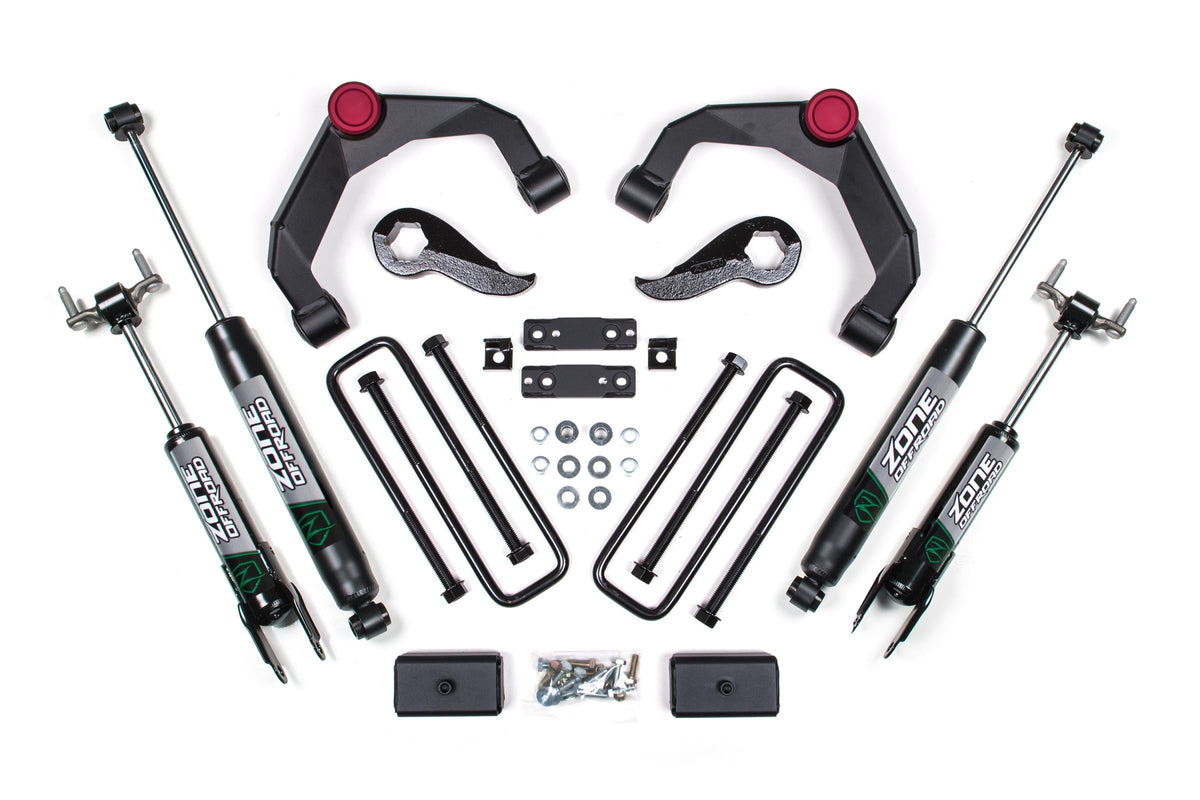 Zone Offroad 4WD Front Box Kit 1 of 3 — 2020-2026 GM Silverado/Sierra 2500HD/3500HD