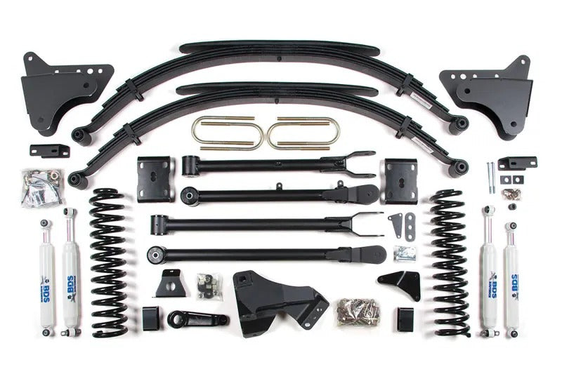 BDS 4" Lift Kit w/ 4-Link - 2011-2016 Ford F-250/F-350 4WD Diesel