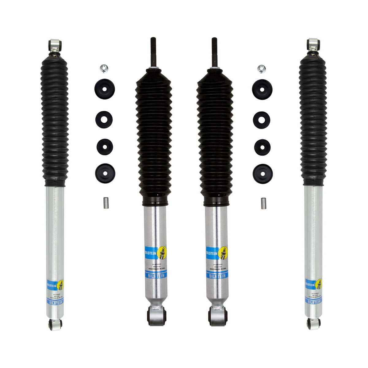 Bilstein Super Duty 4WD Bilstein 5100 Series Front Rear Shock Package for 2 -2.25 Lifted — 2017-2022 Ford F-250/F-350