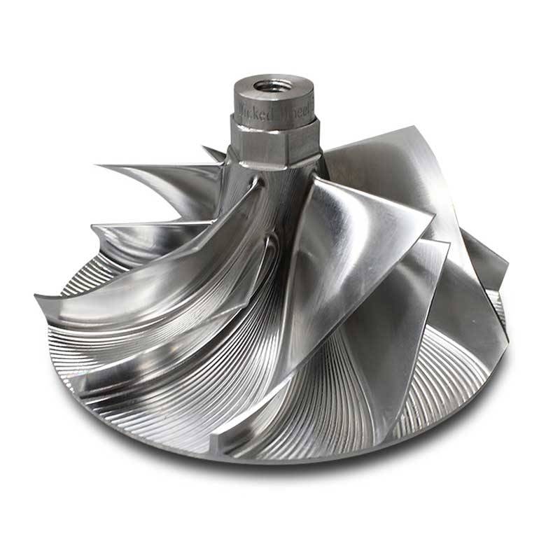 DieselSite PSD Performance Billet Compressor Wheel for Stock GTP38 and TP38 Turbo Applications - Wicked Wheel 2 (WW2) Compressor Wheel Series Part # — 1994-2003 Ford 7.3L
