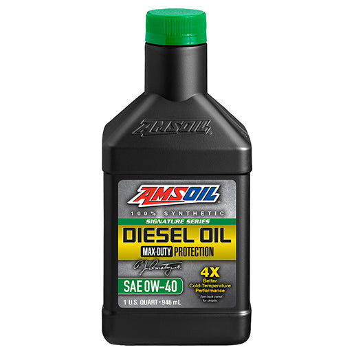 AMSOIL Signature Series 0W-40 100% Synthetic Max-Duty Diesel Oil