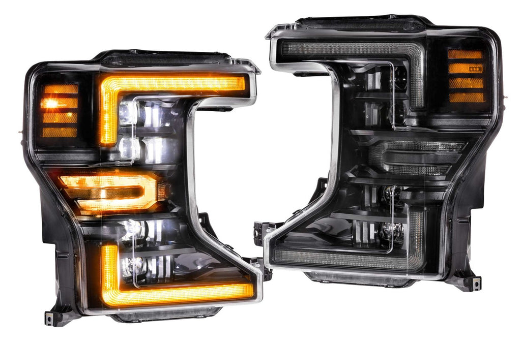 Morimoto XB LED Headlights And Tail Lights - Amber DRL, Smoked Tails, OEM LED Trucks - 2020-2022 Ford Super Duty