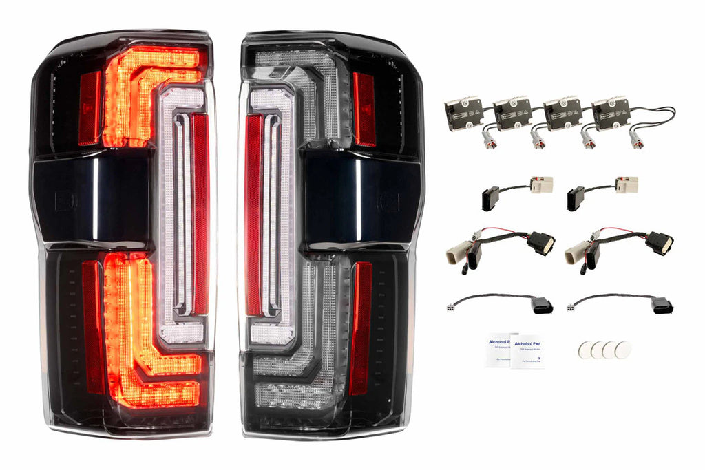 Morimoto XB LED Tail Lights - Smoked Lens Set - 2023-2027 Ford Super Duty