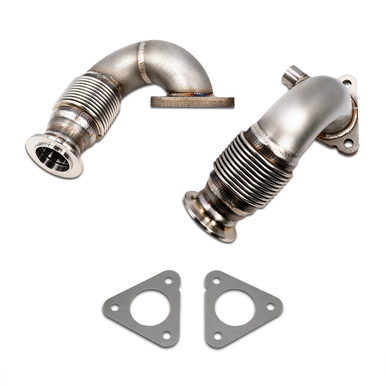 PPE 316119511 Replacement High-Flow Up-Pipes - 2011-2014 Ford 6.7L Powerstroke